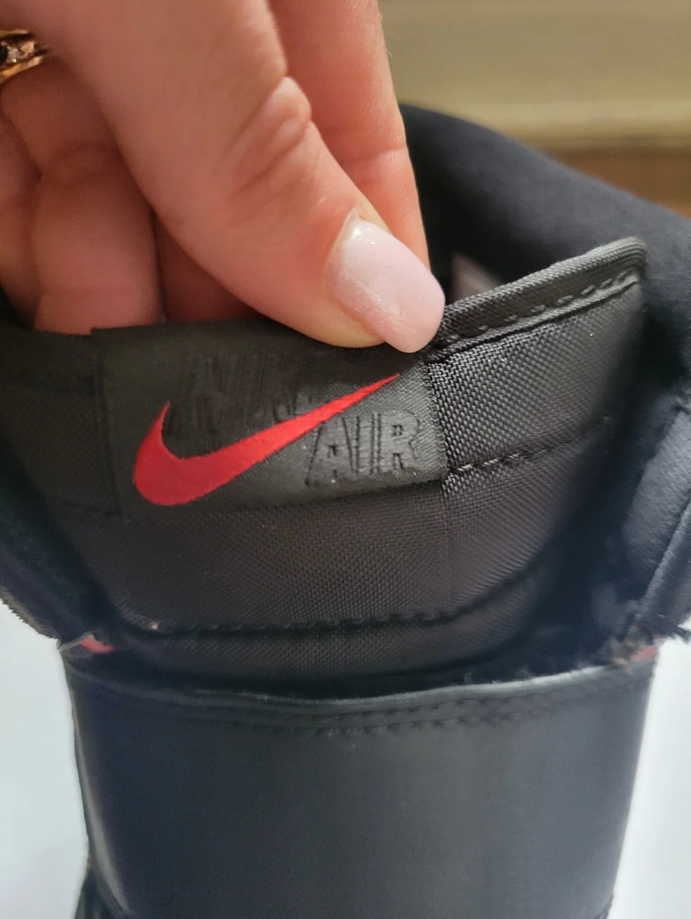 Nike Air Jordan 1 Retro High Double Strap Black Red AQ7924-016 Men's 11